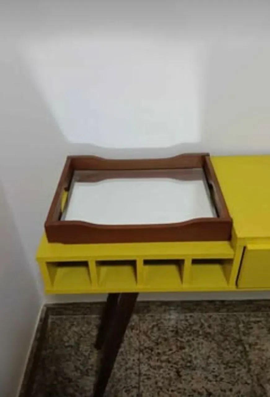 Aparador bar amarelo retro  - Foto 2