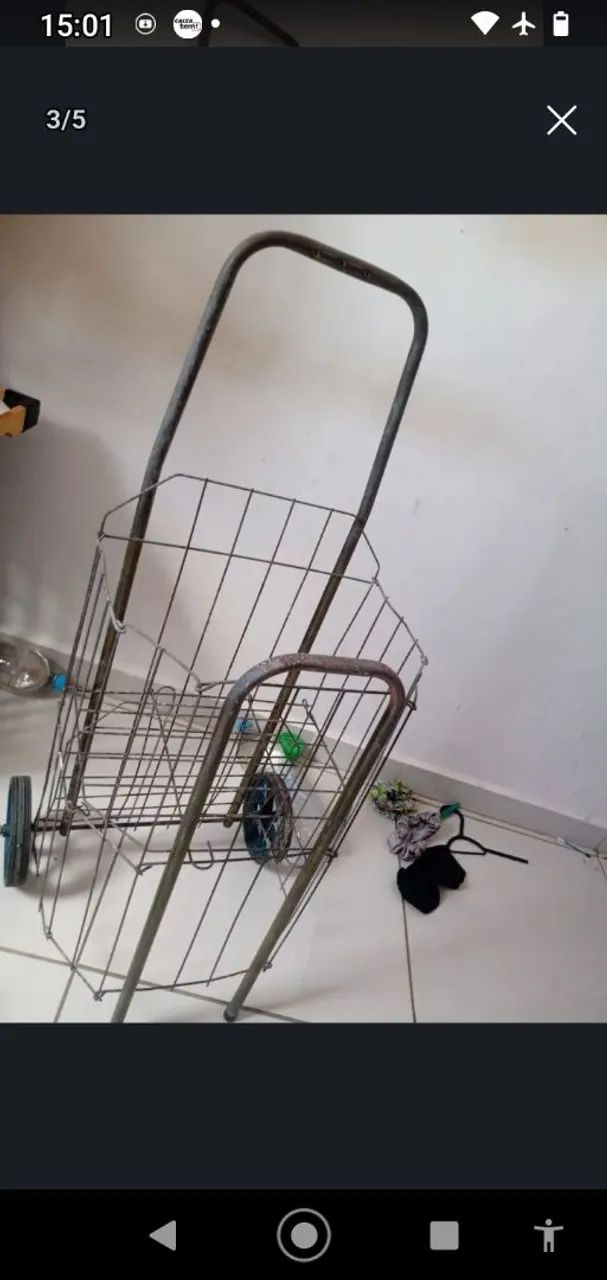 Carrinho de feira perfeito as condições - Foto 2