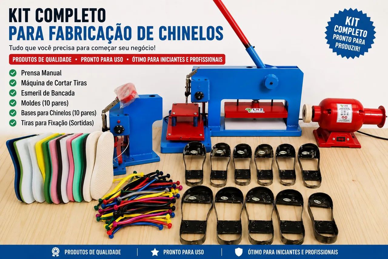 Máquina de fazer  chinelos