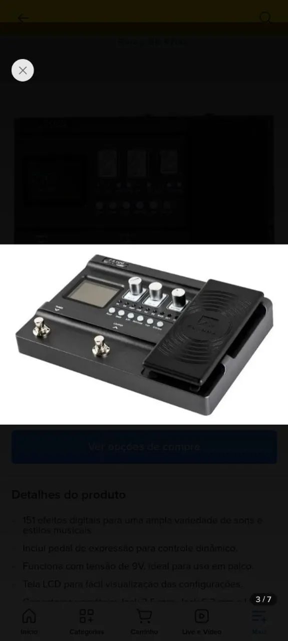 OFERTA! PEDALEIRA FLAMA FX100 COM CASE - Foto 3