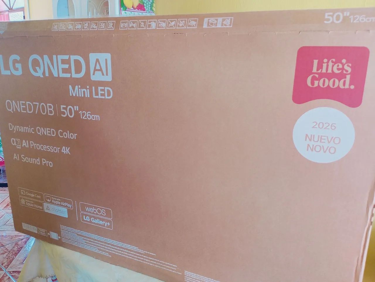 Vendo uma caixa de tv de 50 polegadas com isopor  - Foto 3
