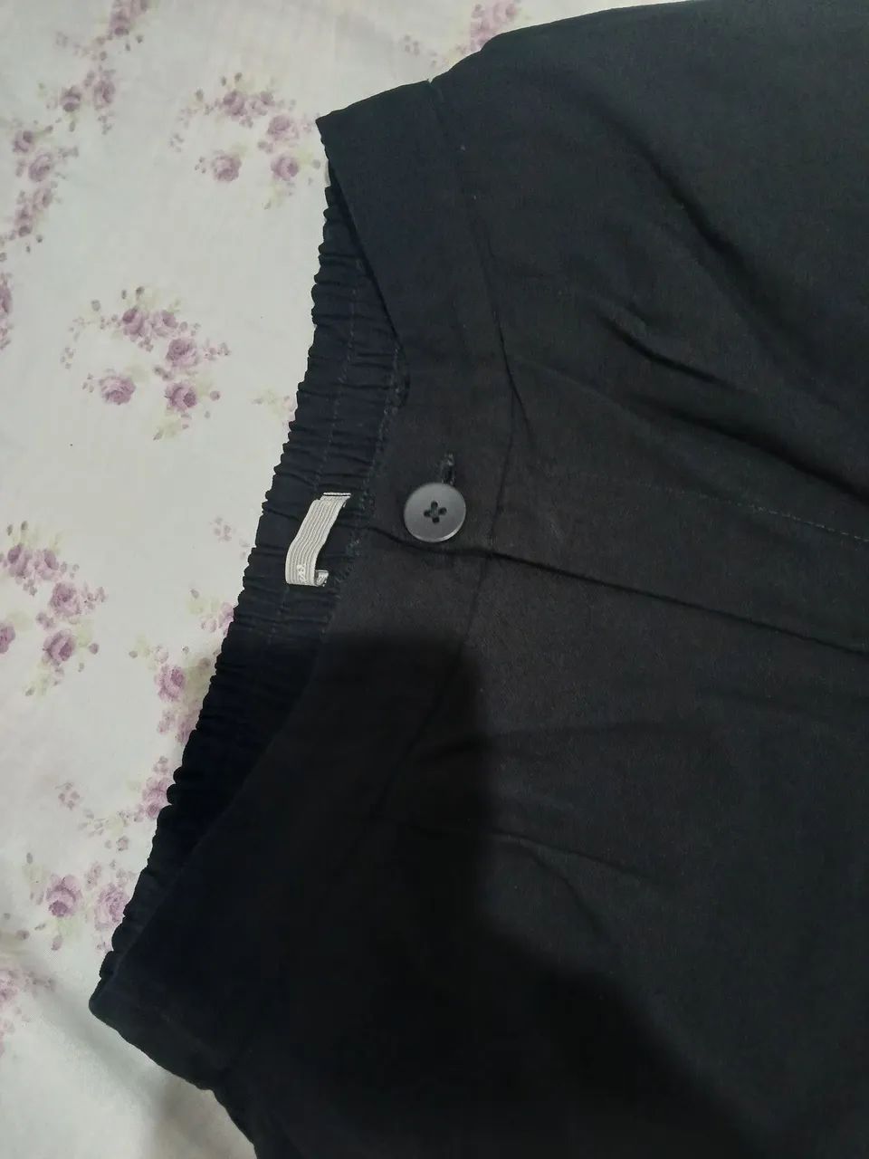 Calça preta de linho pantalona  - Foto 2