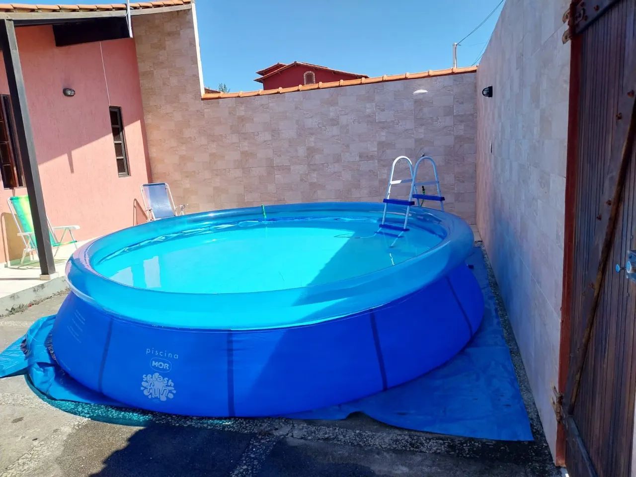 Piscina inflável MOR 9mil/LTS com filtro e escada  - Foto 4