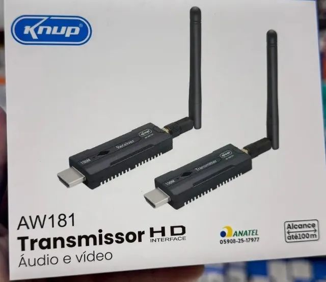 Transmissor E Receptor 100m Wifi Extensão Hdmi Sem Fio Cor Preto - Foto 6