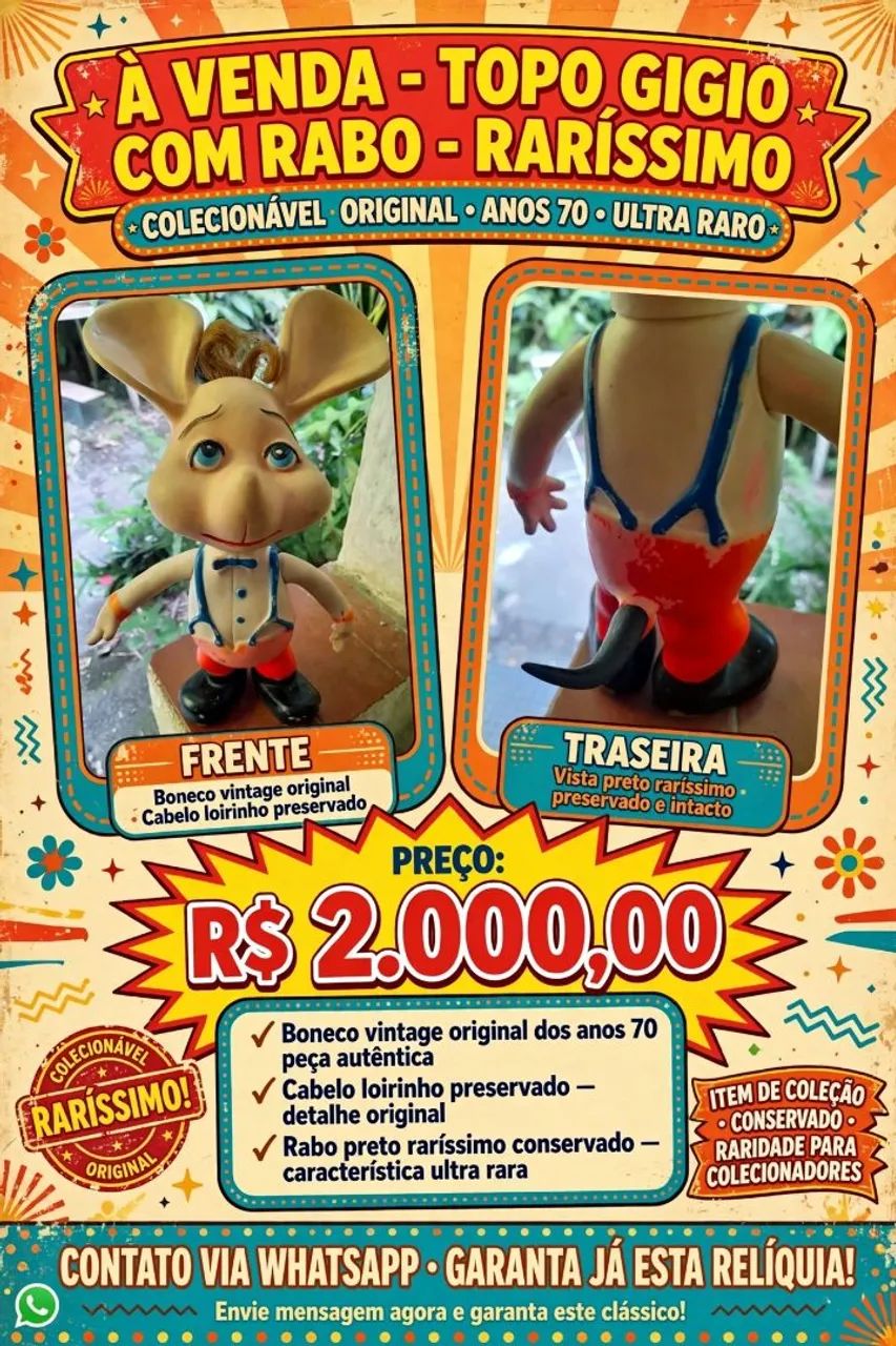 Boneco raríssimo 