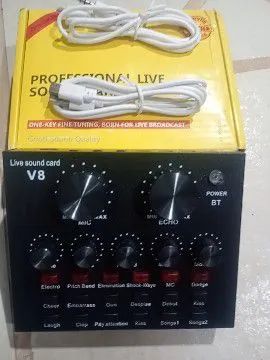 Interface v8 nova para lives podcast gravação 
