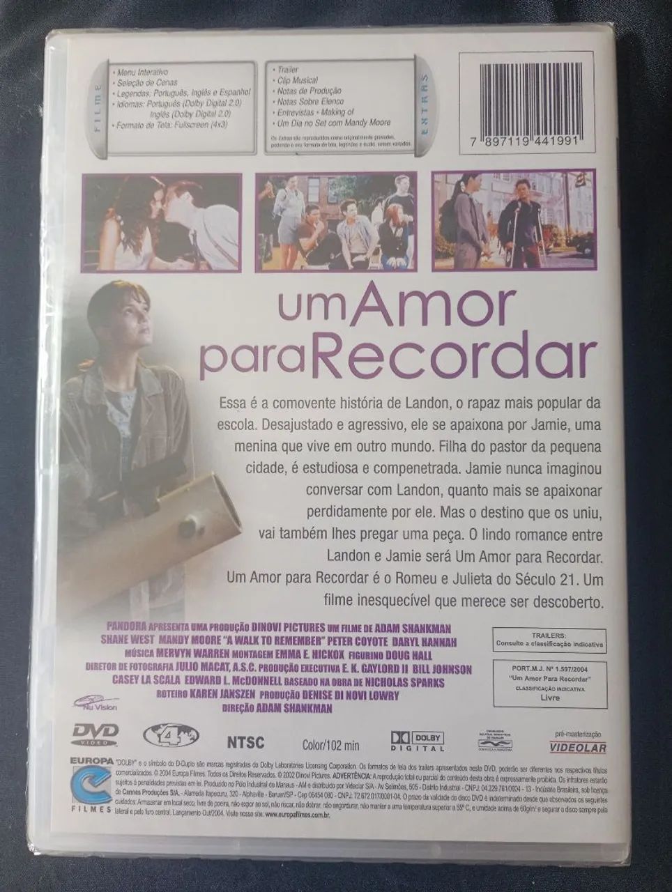 dvd Um Amor pra Recordar (lacrado) - Foto 2