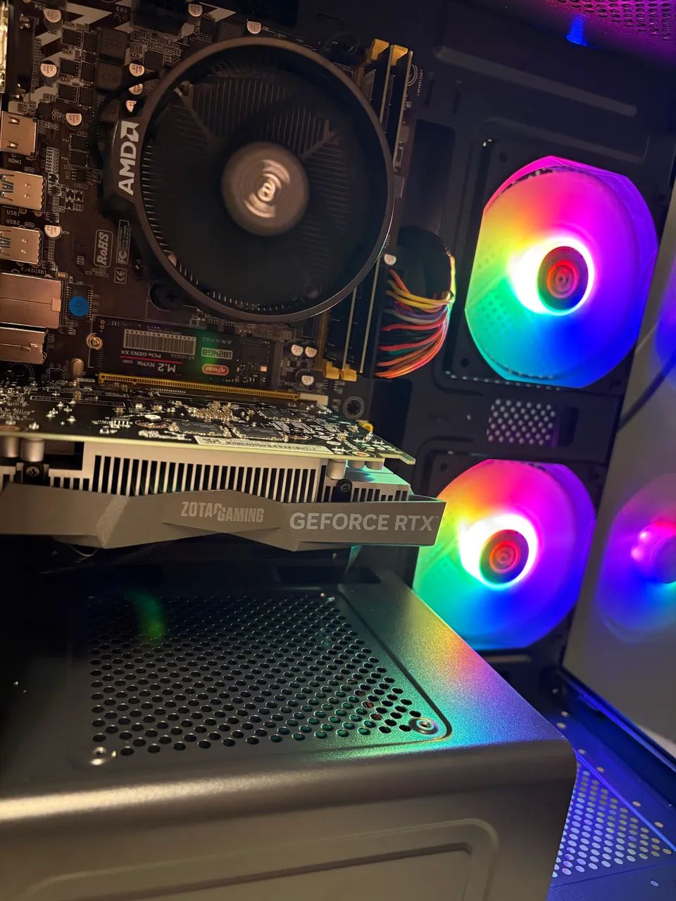 (NOVO) PC GAMER RYZEN 5 5600 16gb 1TB NVME RTX 3050 6gb - Foto 3