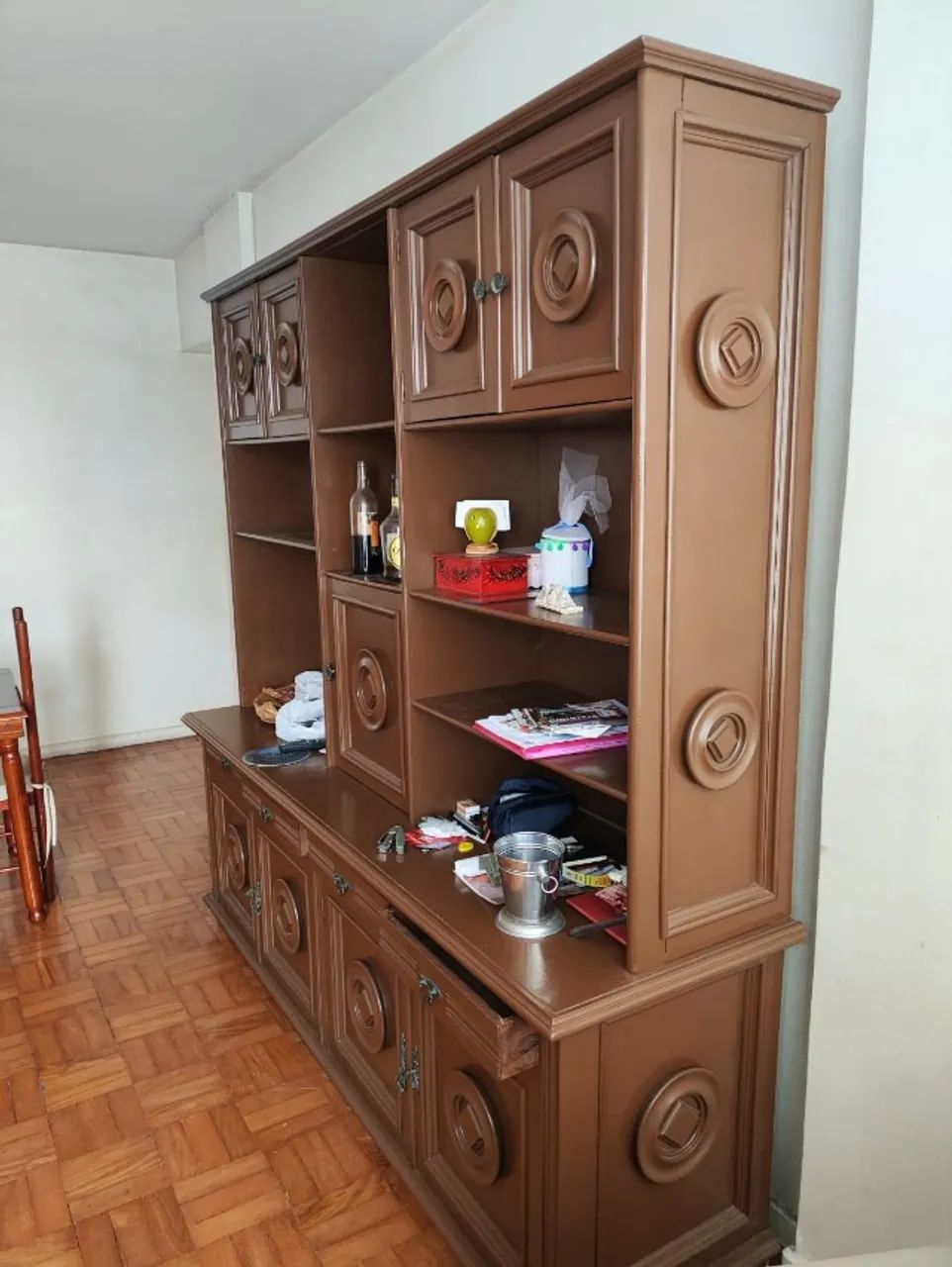 Estante vintage de madeira rack - Foto 3