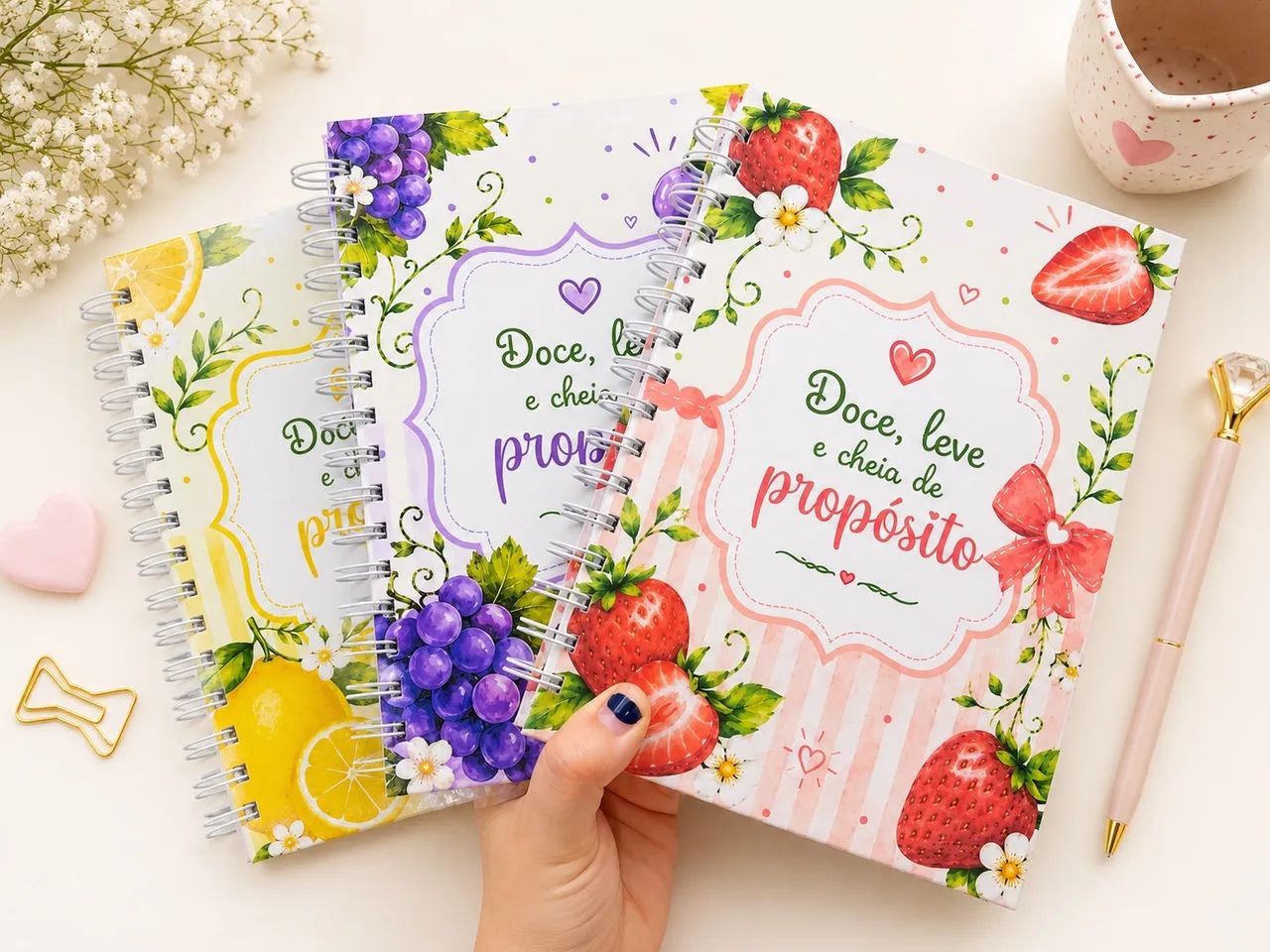 Caderno A5 80 Folhas decoradas - Foto 4