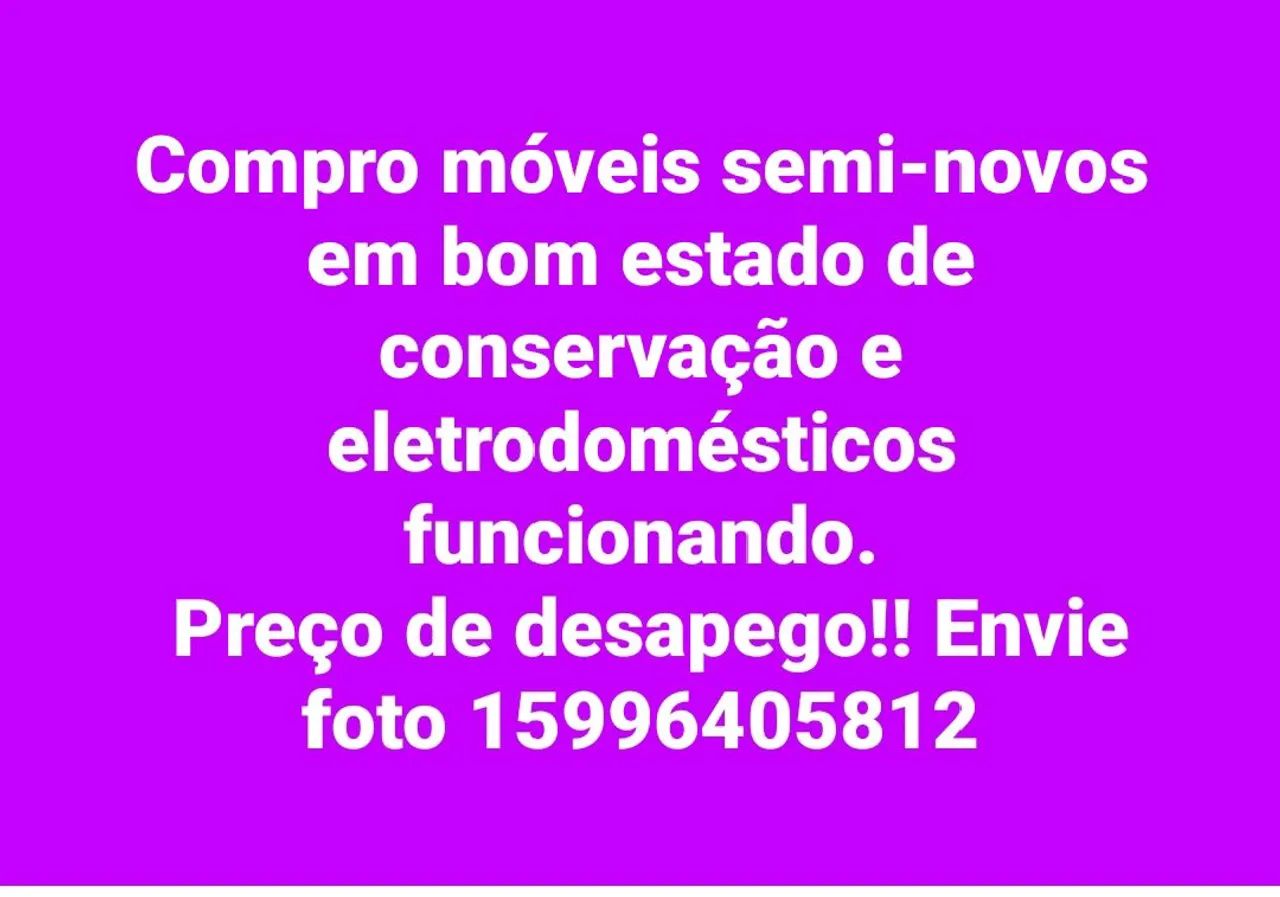Compra e venda de móveis e eletrodomésticos seminovos em bom estado preço de desapego 