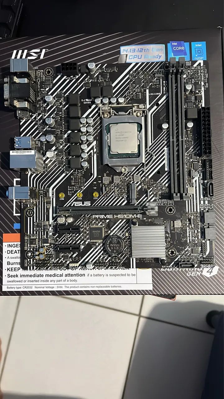 Placa Mãe Asus prime h510m- e DDR4 - Foto 3