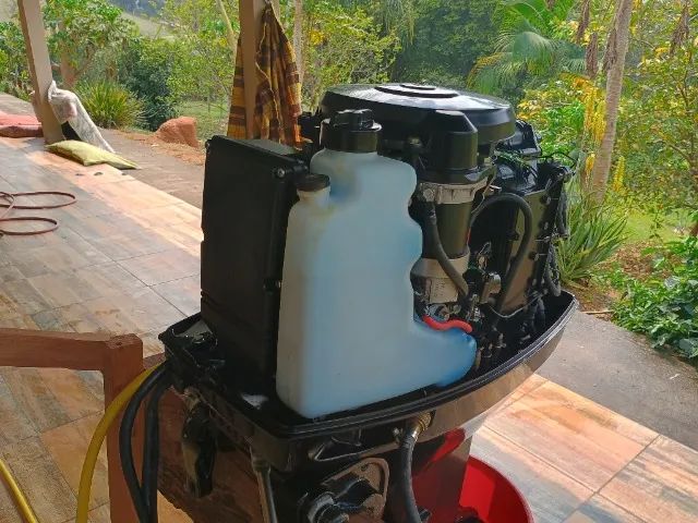 Motor popa Mercury 40hp EO super partida eletrica com comando - Foto 5