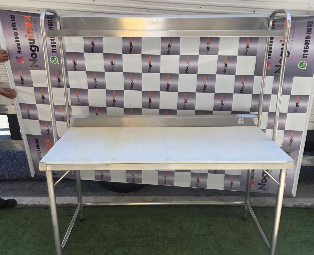 Mesa inox bancada industrial poletileno cimapi - Foto 3
