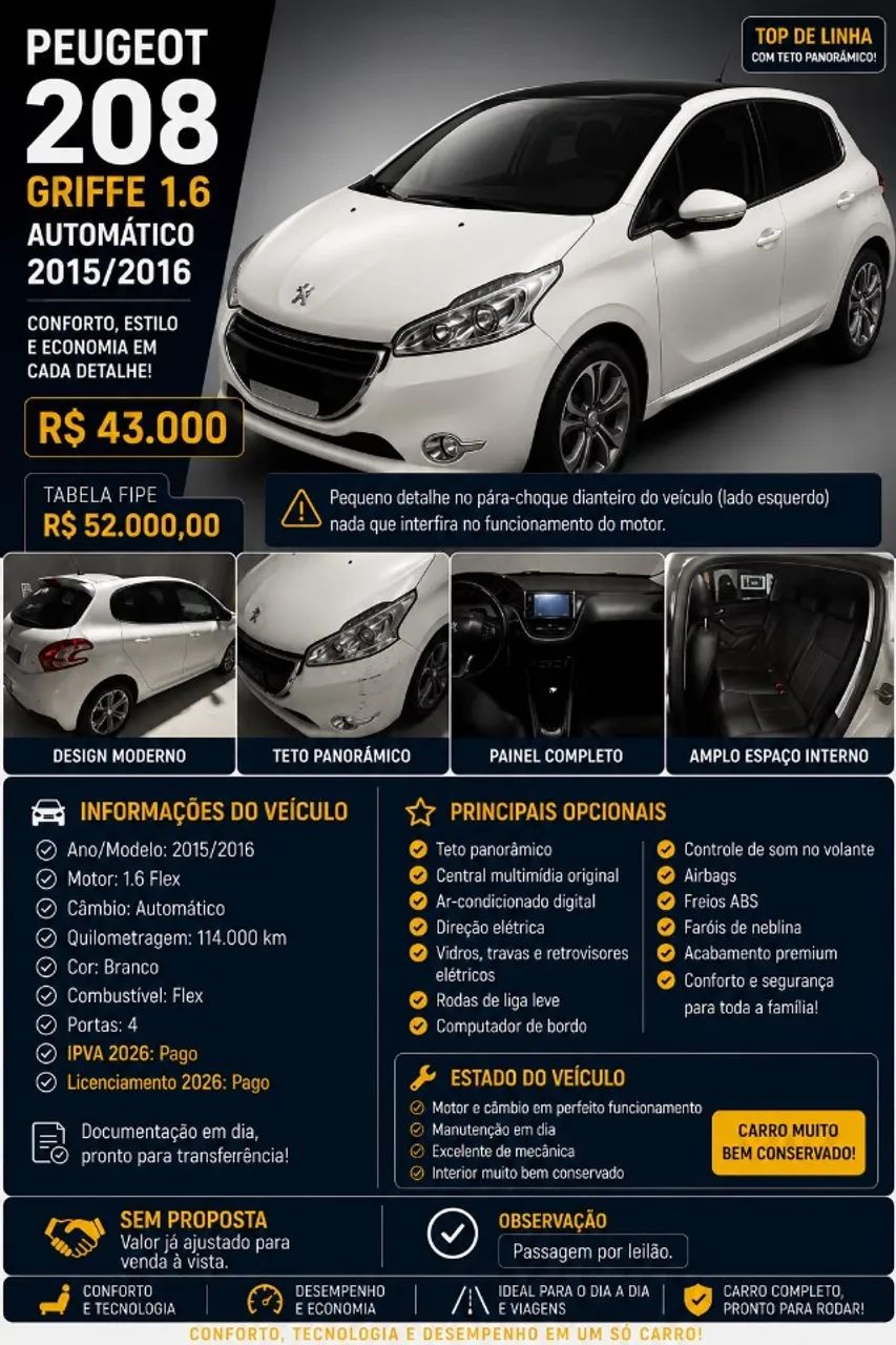 Peugeot 208 2016