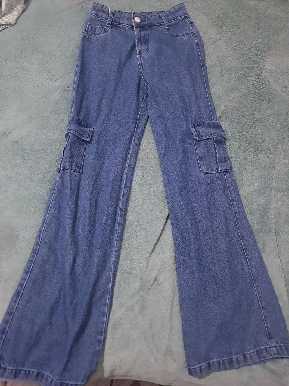 calça cargo jeans - Foto 3