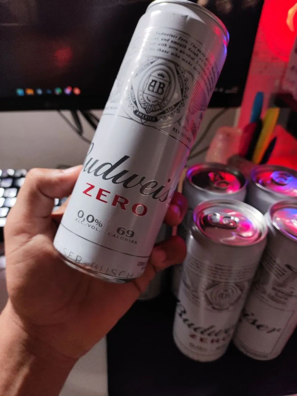 CERVEJA 6Un. BUDWEISER SLEEK 350ML