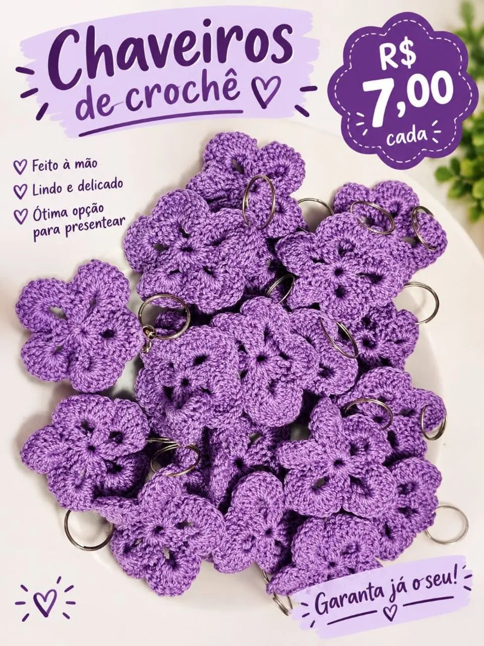 Chaveiro crochê  - Foto 2