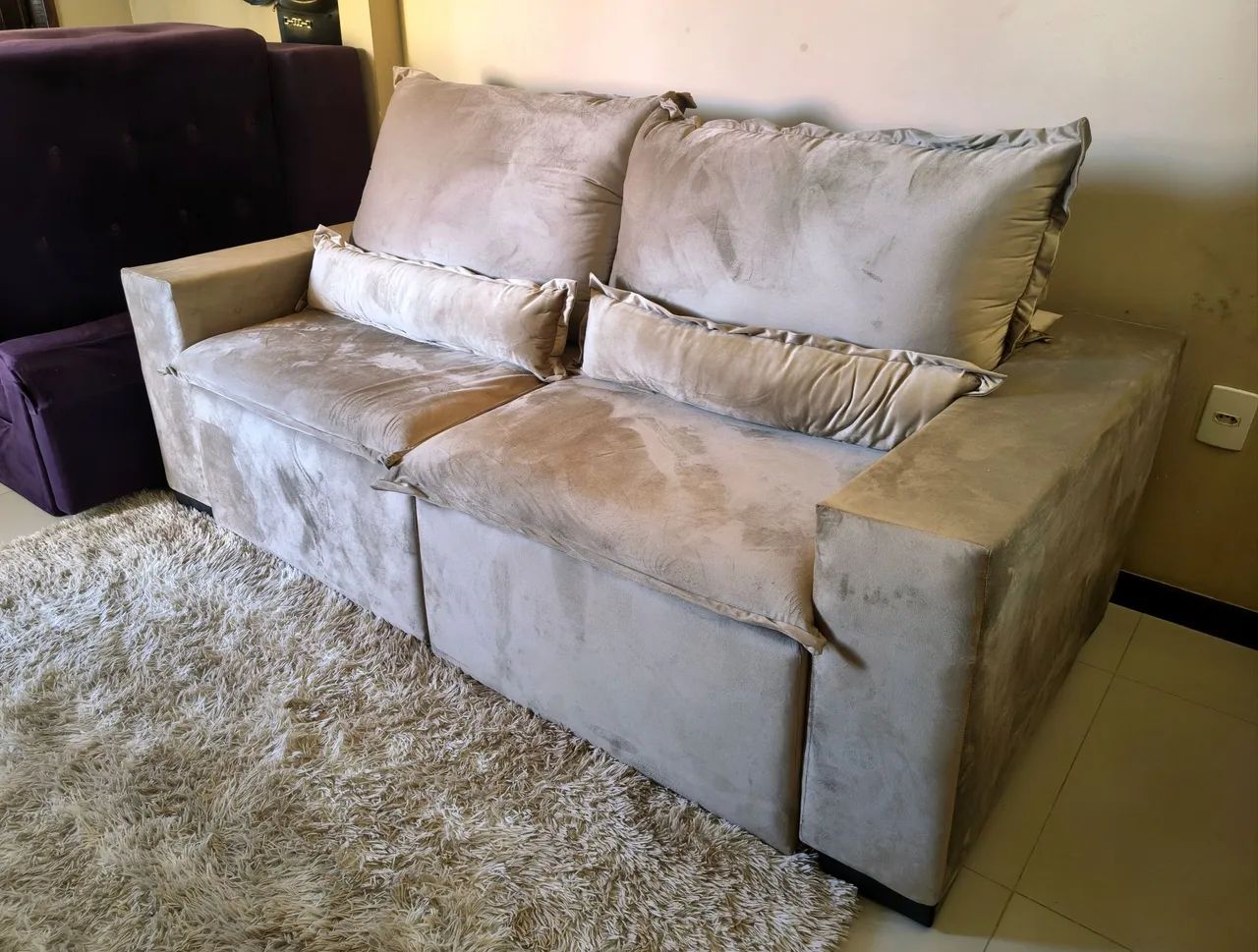 Sofá NOVO retrátil e reclinável  - Foto 2
