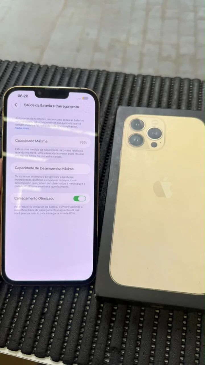 iPhone 13 Pro MAX 128GB ゴールド バッテリー86% 13 pro max 128gb com caixa bateria 86% - Celulares e Smartphones