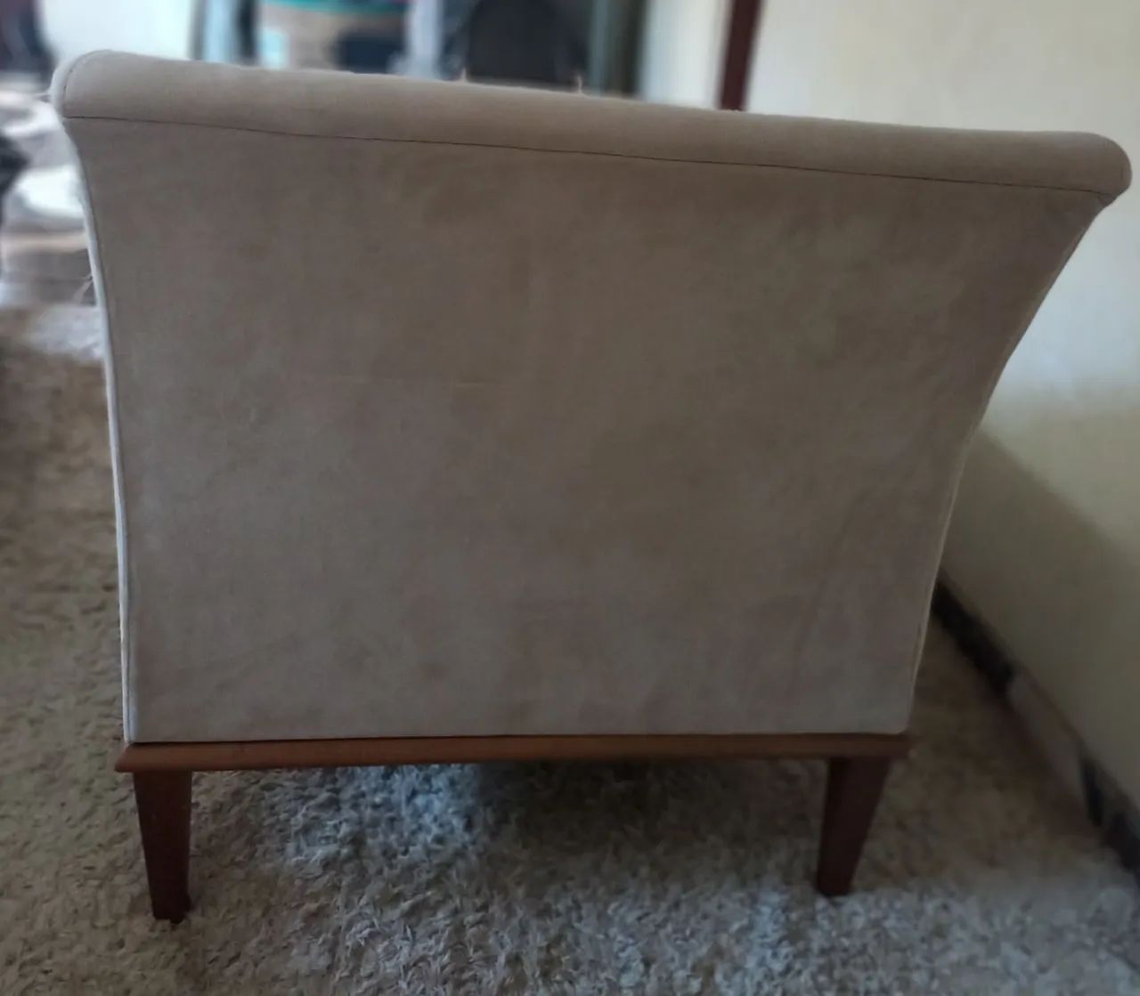 Sofá/ chaise bege capitonê - 850 - Foto 5