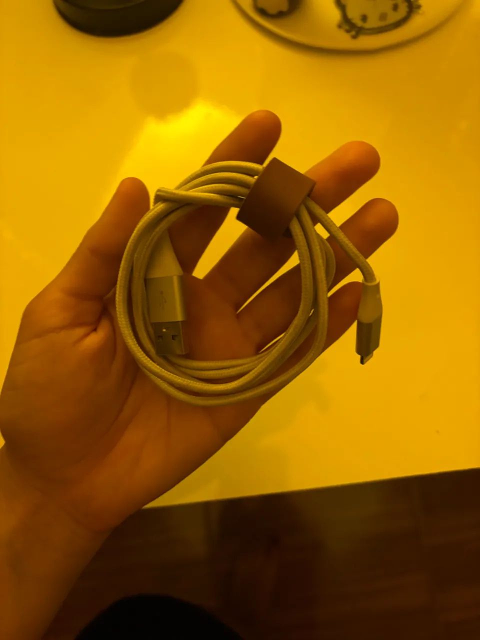 Cabo Lightning iPlace Nylon Resistente + Organizador - Foto 2