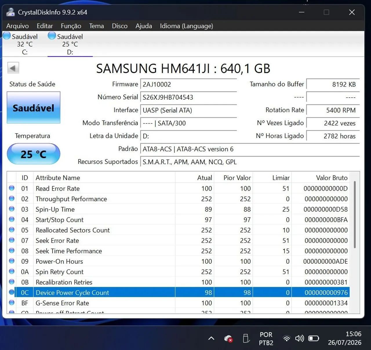HD 640 gb Samsung  Notebook  - Foto 3