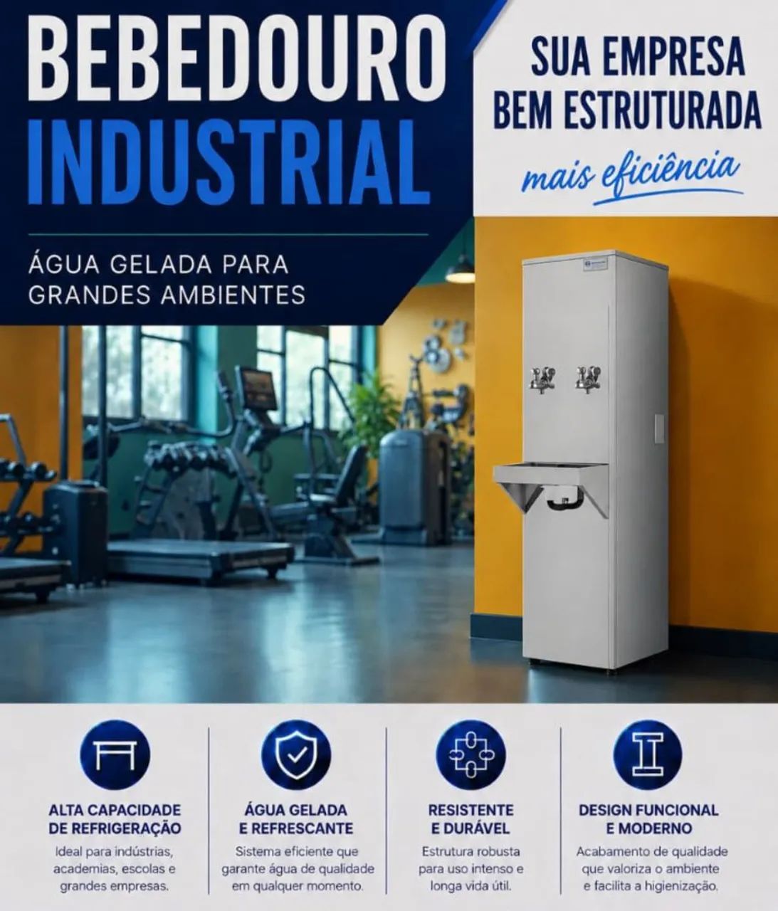 Bebedouro industrial 