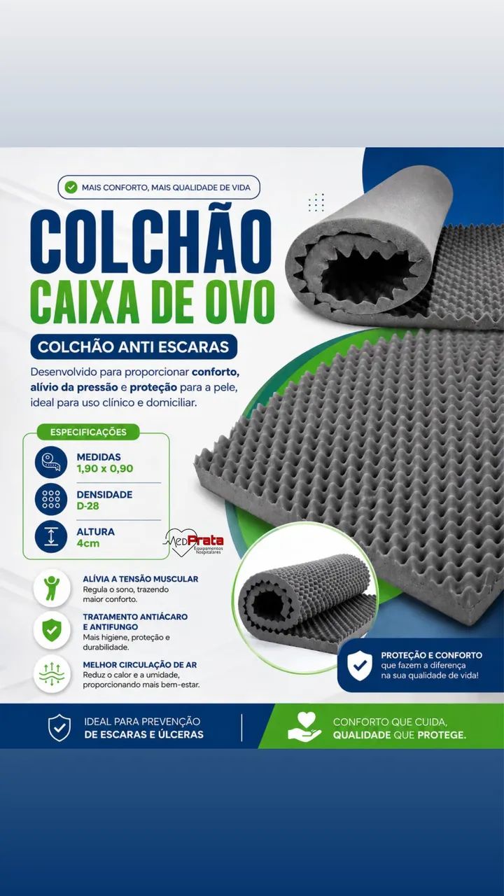 Colchão caixa de ovo