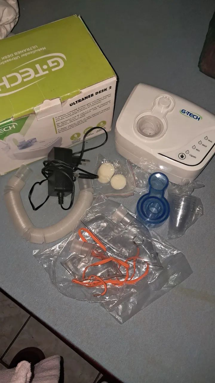Inalador G.tech seminovo 
