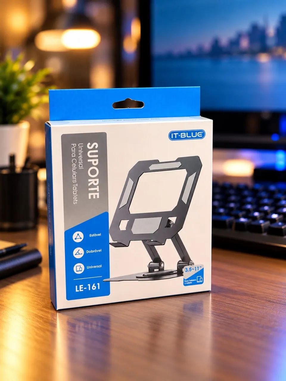 Suporte Universal Dobrável para Celular e Tablet It Blue 