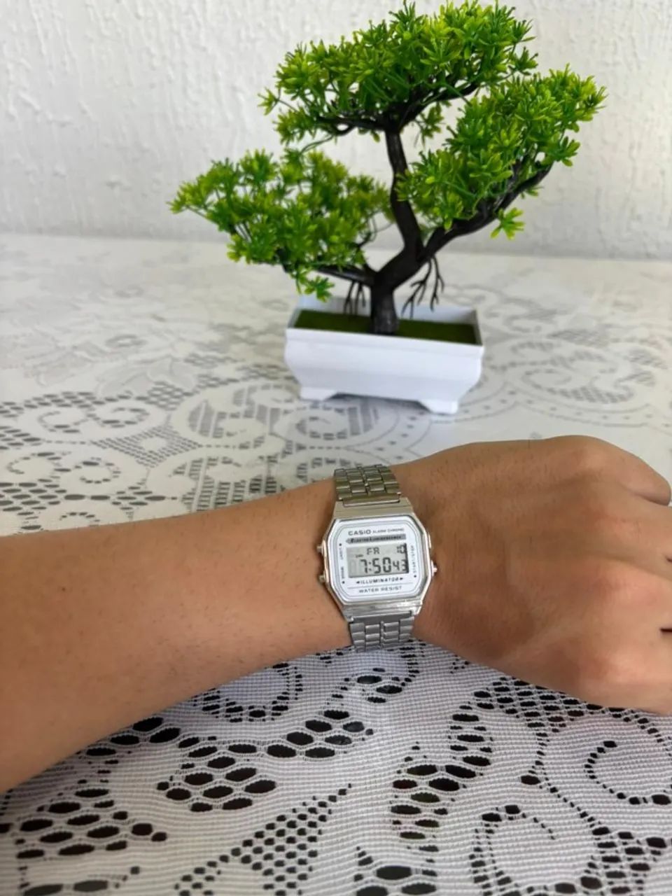 Relógio Digital Casio Prata - Clássico, Elegante e Resistente - Foto 5