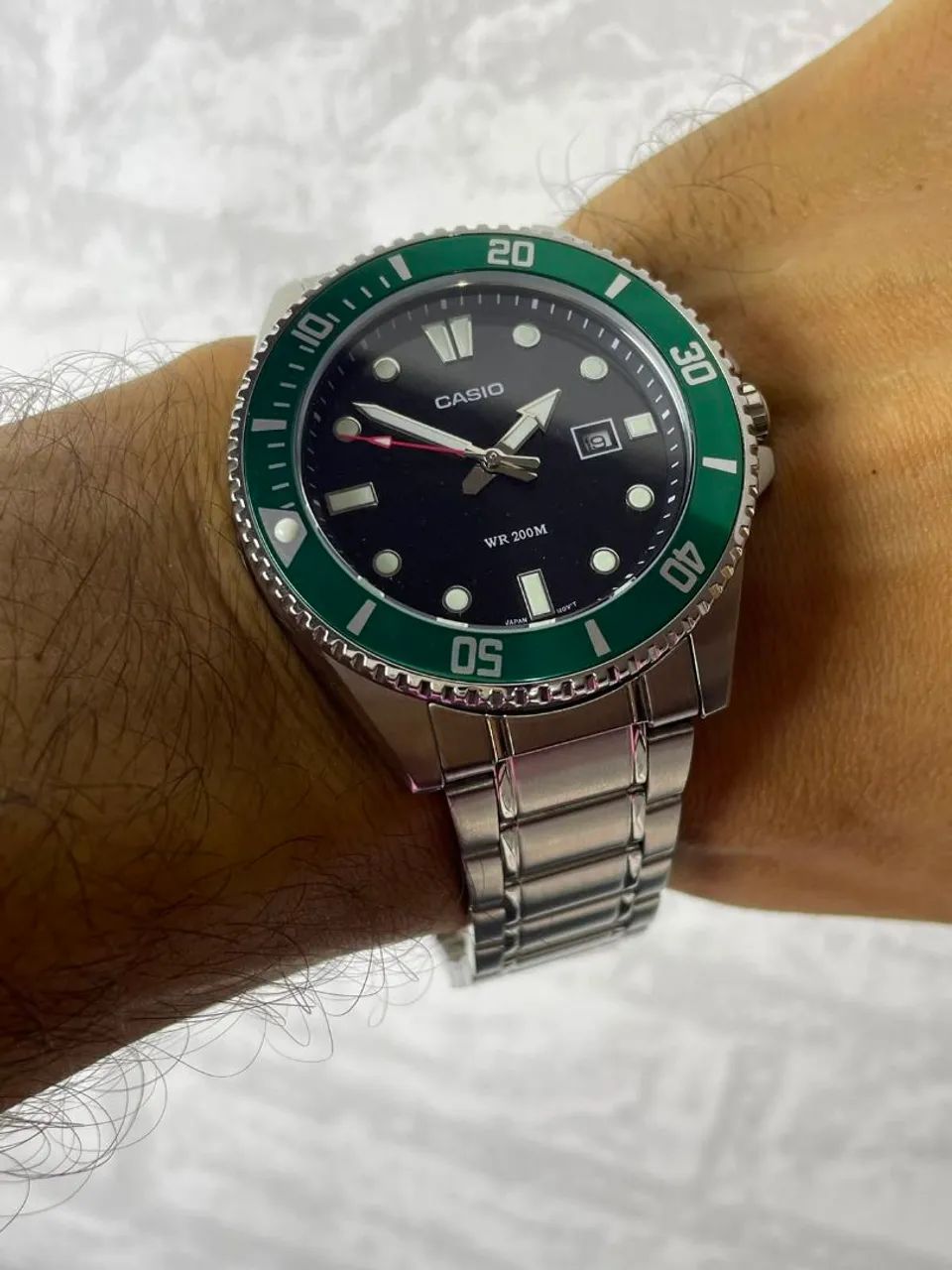 Relógio Casio Original resistente a água a 20atm com 1 ano de garantia  - Foto 4
