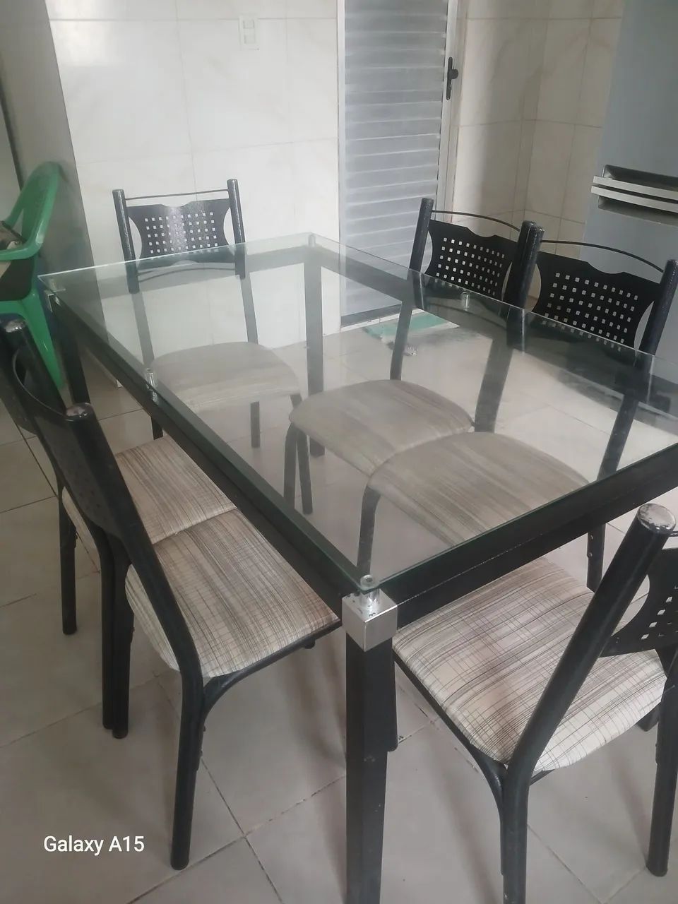 Mesa de 6 cadeiras vidro - Foto 3
