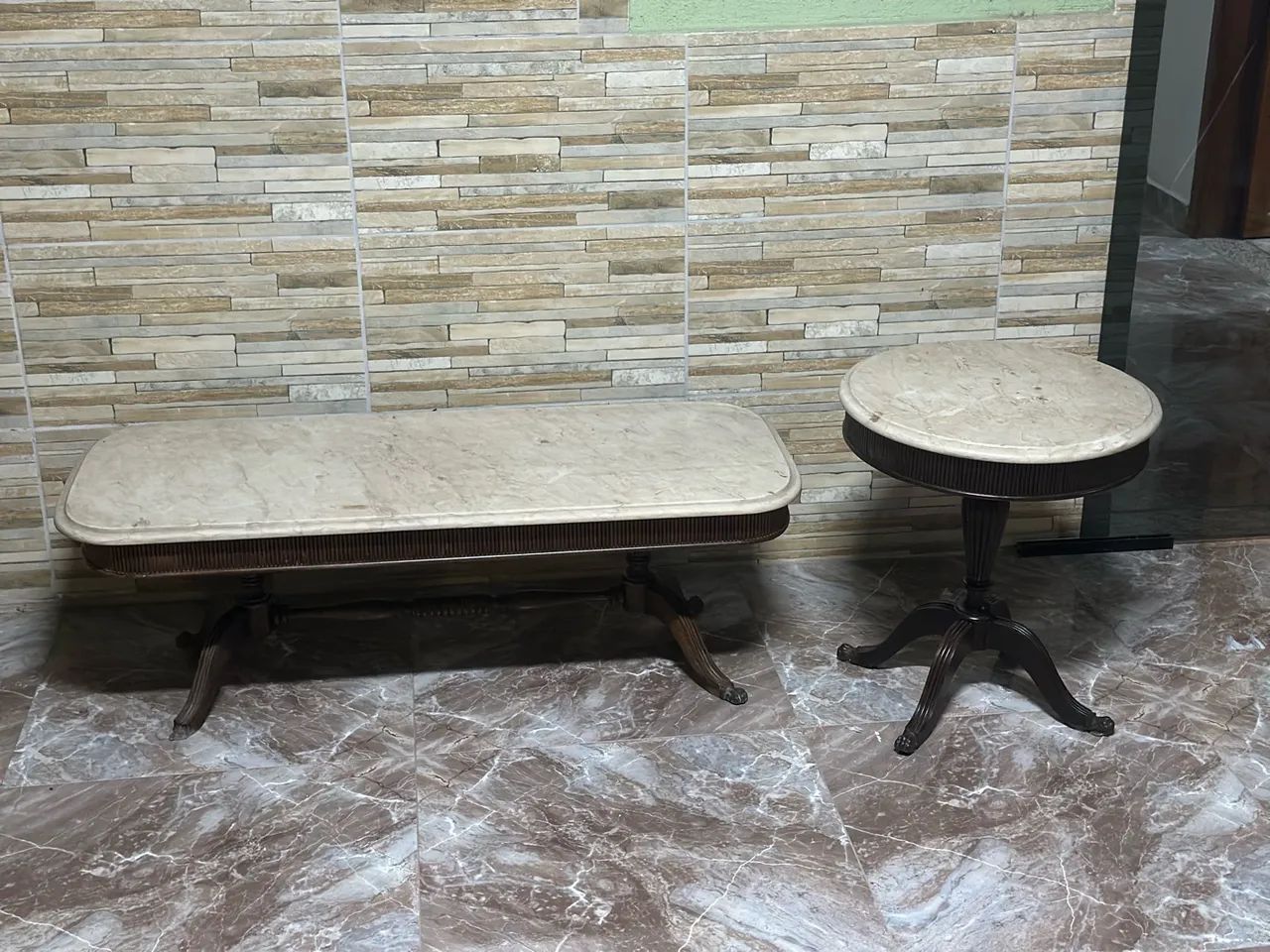 Mesa de centro + mesa auxiliar 