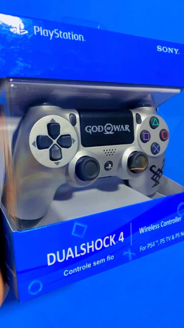 Controle sem fio para jogos PS4 e PC