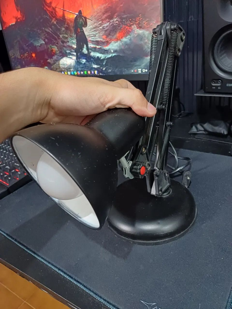 Luminária da Pixar Preto com bocal para Lâmpada  - Foto 3