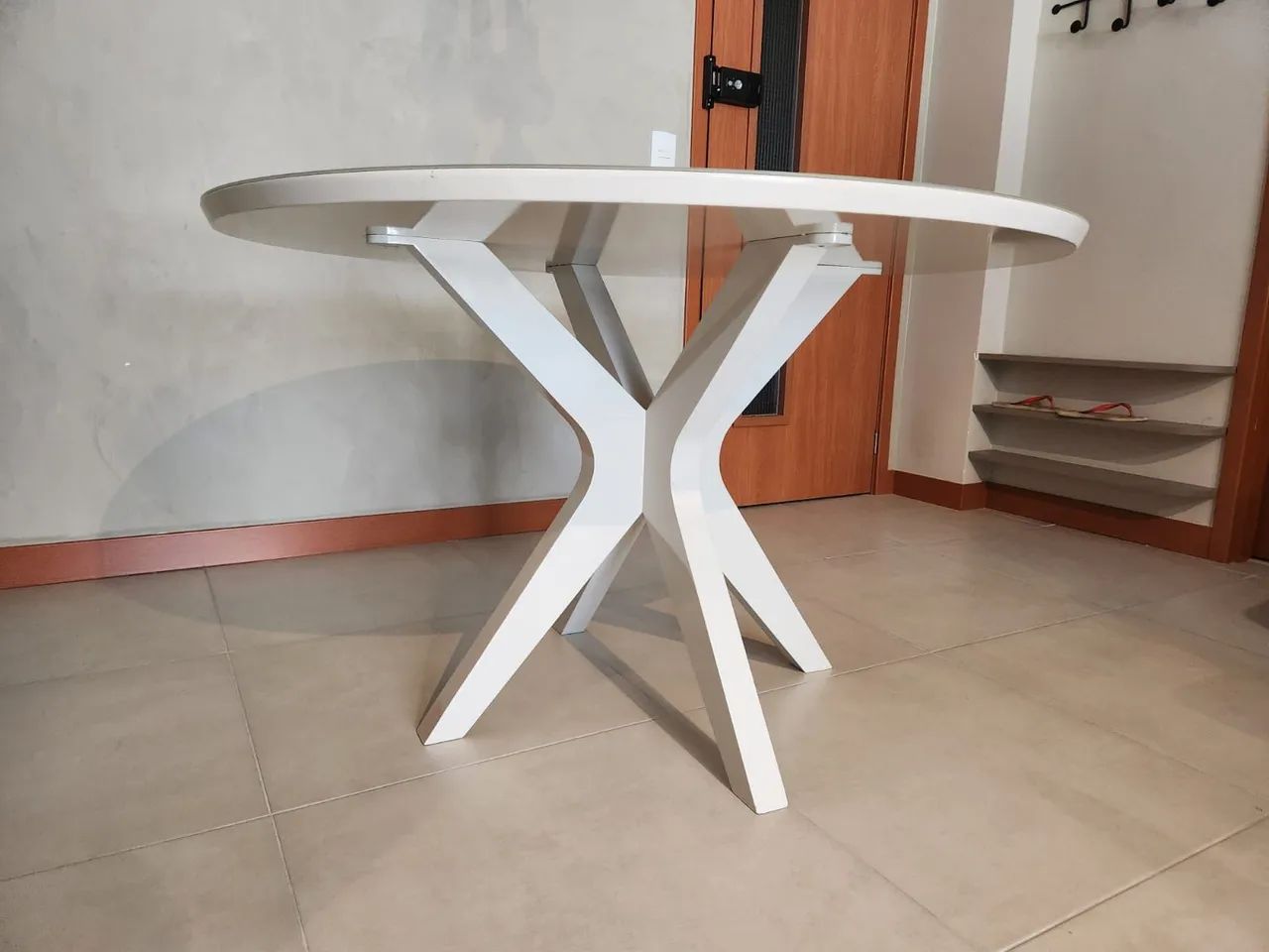 Mesa Redonda Catedral Off-White - Foto 3