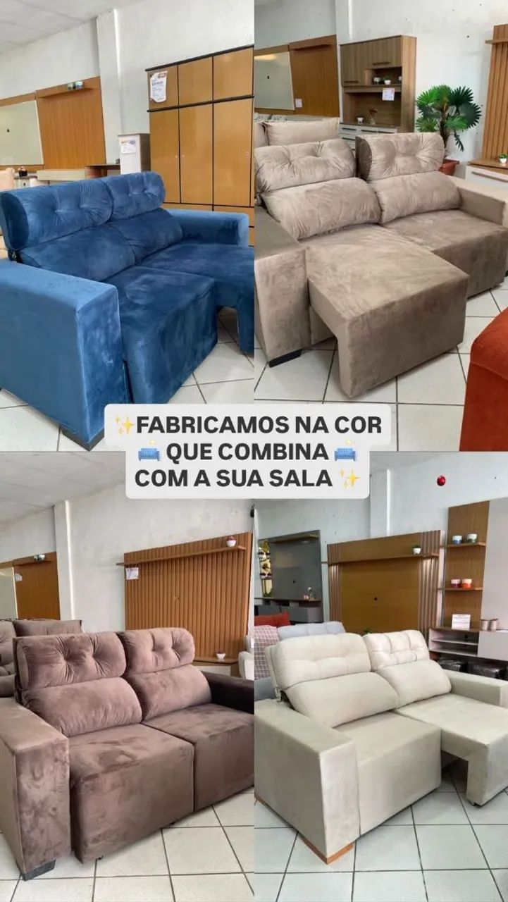 Sofá 1.80m retrátil e reclinável. - Foto 5