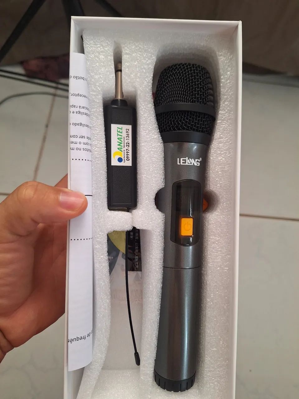 Microfone sem fio Lelong 