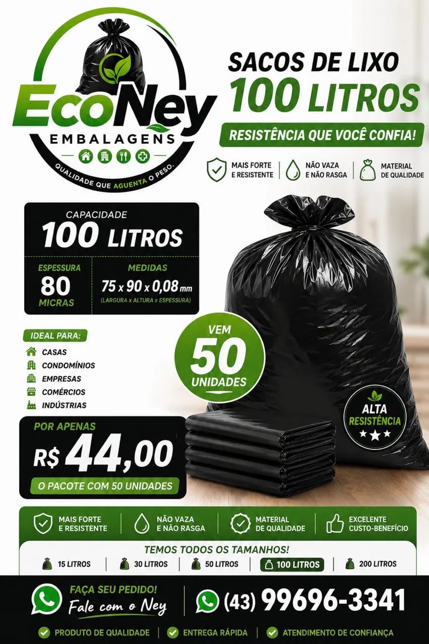 Sacos de lixo super resistentes  - Foto 2