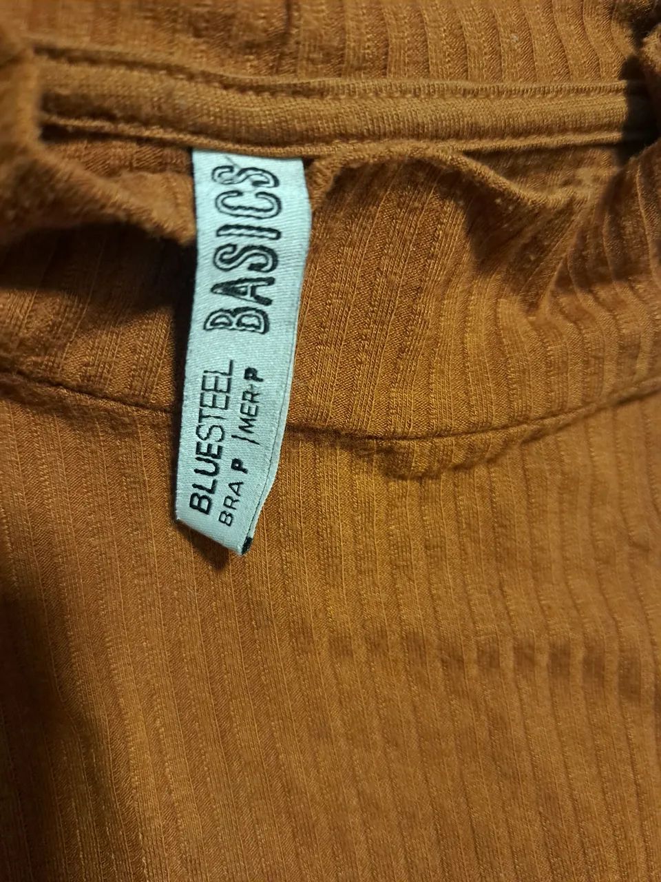 Blusa canelada terracota - Foto 2