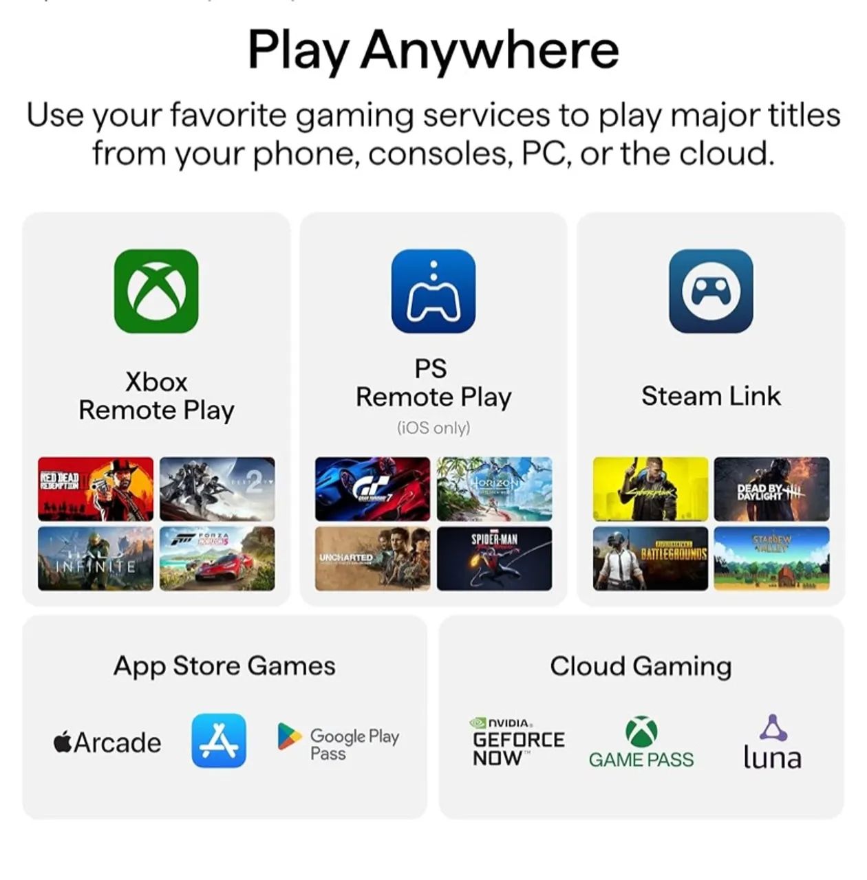 Backbone para Xbox, Ps, Apple e Android  - Foto 4