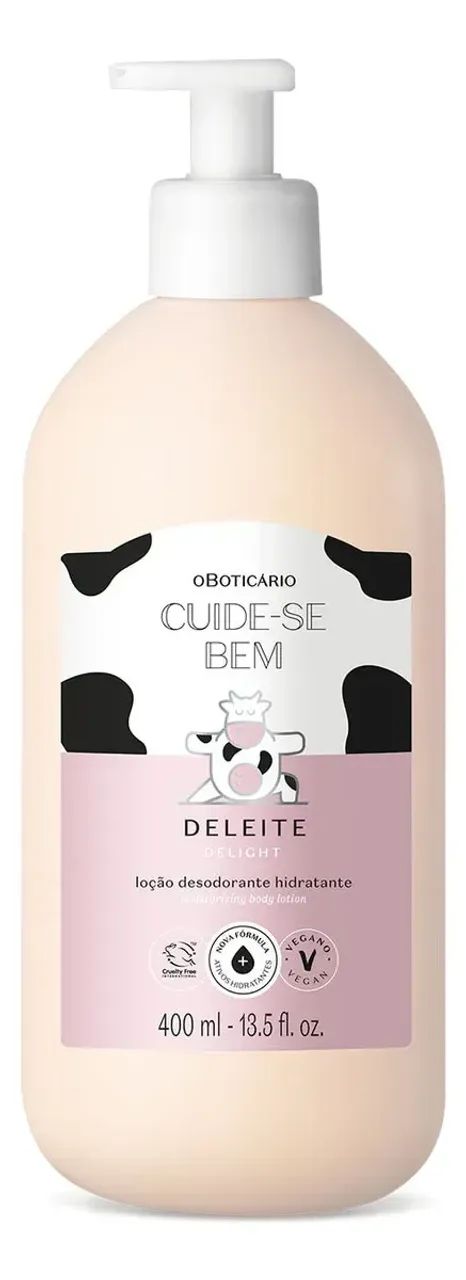 Loção Desodorante Hidratante Corporal Cuide-se Bem Deleite 400m LACRADO