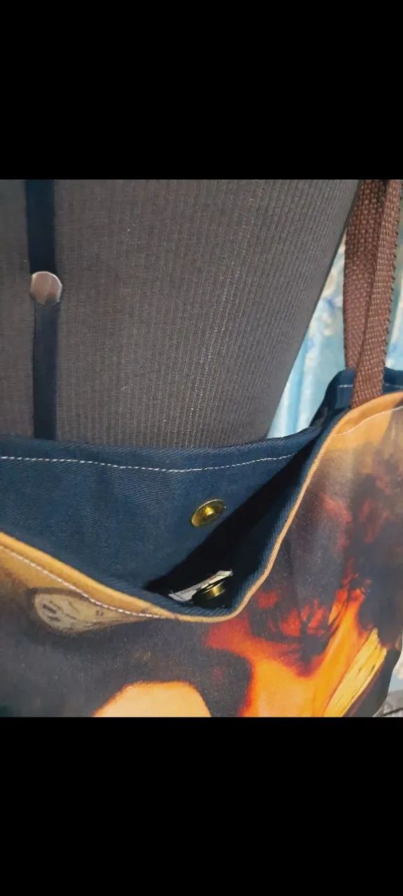 Bolsa Ecobag artesanal grande, série Outlander  - Foto 5