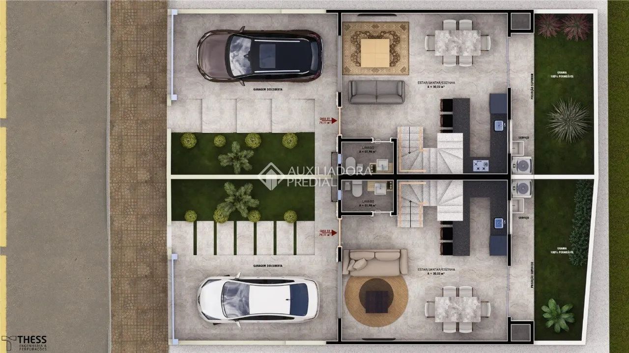 Sobrado em Florianópolis com 2 Suítes (quartos) com duas vagas de Garagem - Foto 3
