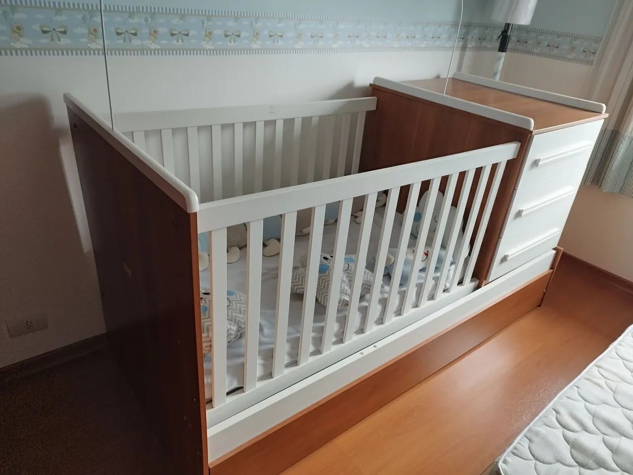 Berço 3 em 1 - Praticamente novo - Foto 2