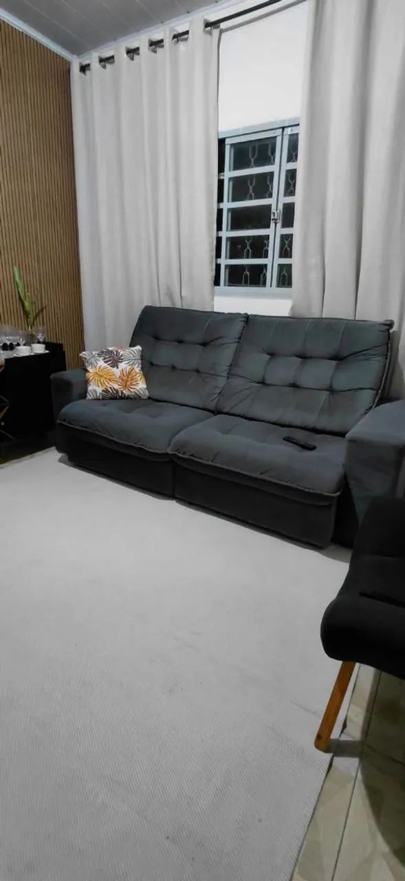 Sofa 4 lugares Linoforte Benetton com assento retrátil 