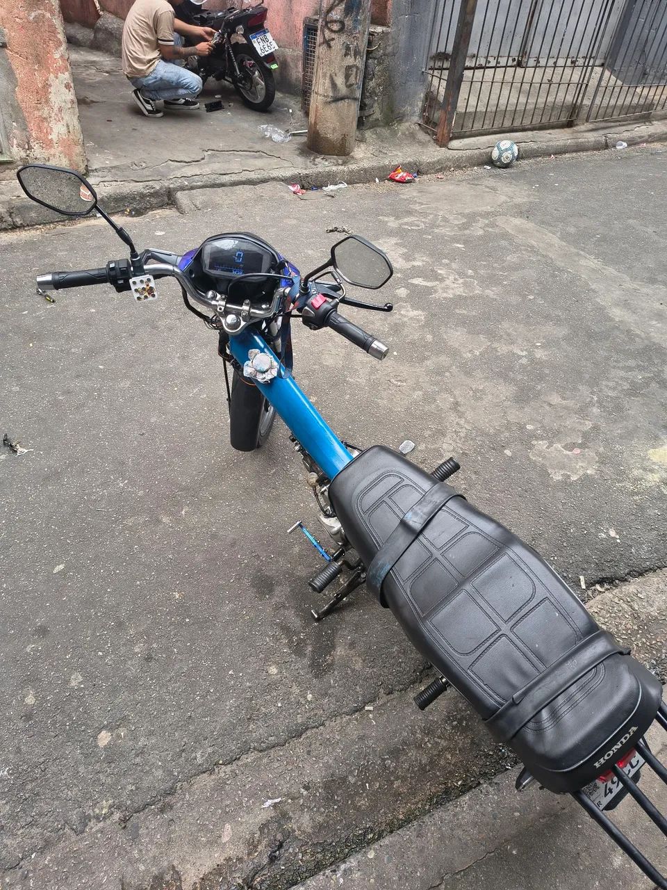 Mobilete 4t azul 90cc  - Foto 2