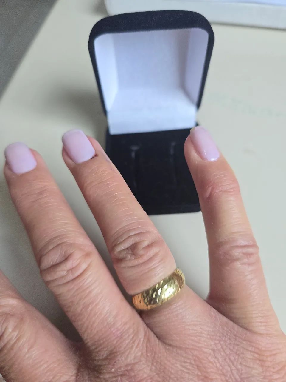 Anel de ouro 18k. Aro :18. - Foto 4